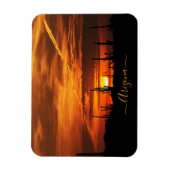 Magnet Flexible Arizona pittoresque Saguaros au coucher du soleil (Vertical)