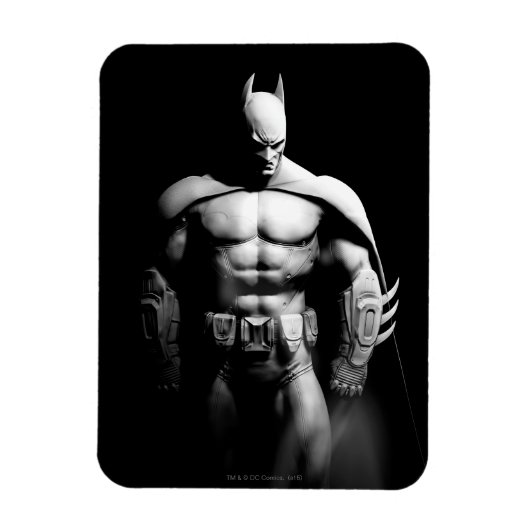 Magnet Flexible Arkham | Pose large noir et blanc Batman (Vertical)