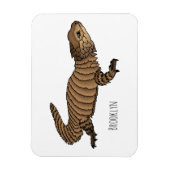 Magnet Flexible Armadillo girdled lizard (Vertical)