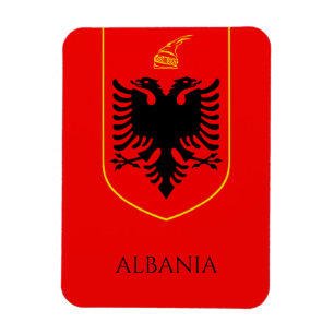 Magnet Flexible Armoiries albanaises Patrimoine national Art