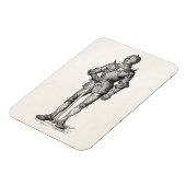 Magnet Flexible Armoiries Chevalier Brillant Armor Épée Médiévale (Côté Gauche)