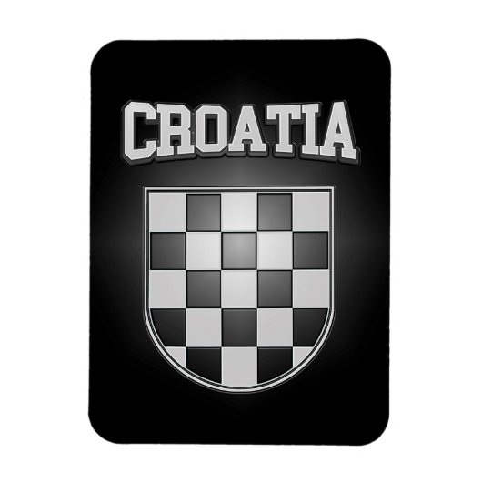 Magnet Flexible Armoiries de Croatie (Vertical)
