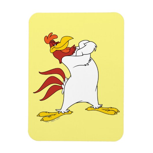 Magnet Flexible Armoiries de Foghorn Leghorn franchies (Vertical)