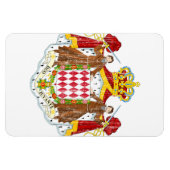 Magnet Flexible Armoiries De Monaco (Horizontal)