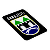 Magnet Flexible Armoiries de Sarajevo, Bosnie-Herzégovine (Côté Droit)