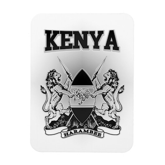 Magnet Flexible Armoiries du Kenya (Vertical)