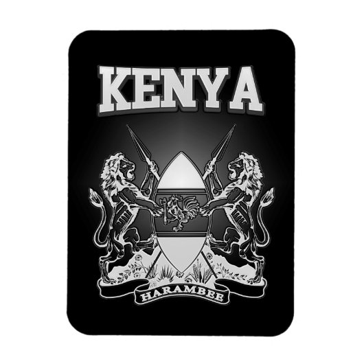 Magnet Flexible Armoiries du Kenya (Vertical)