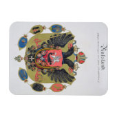 Magnet Flexible Armoiries et boucliers de l'État de la Russie impé (Horizontal)