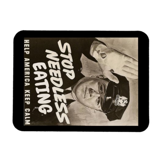 Magnet Flexible Arrêter de manger (Horizontal)