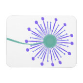 Magnet Flexible Arrière - plan à motif floral mignon (Horizontal)