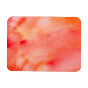 Magnet Flexible Arrière - plan abstrait d'aquarelle - orange