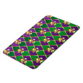Magnet Flexible Arrière - plan de bijoux Mardi Gras (Côté Gauche)