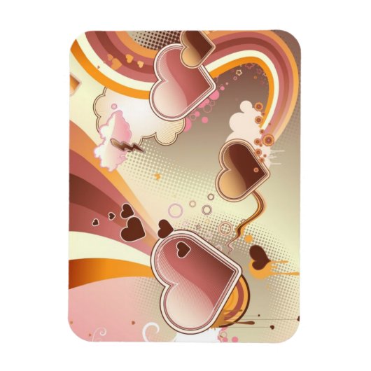 Magnet Flexible Arrière - plan de conception stylisé (Vertical)