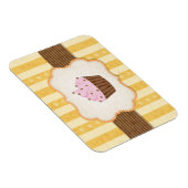 Magnet Flexible Arrière - plan vintage Cupcake (Côté Droit)