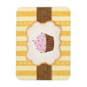 Magnet Flexible Arrière - plan vintage Cupcake (Vertical)
