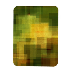 Magnet Flexible art 2 géométriques abstraits colorés vintages