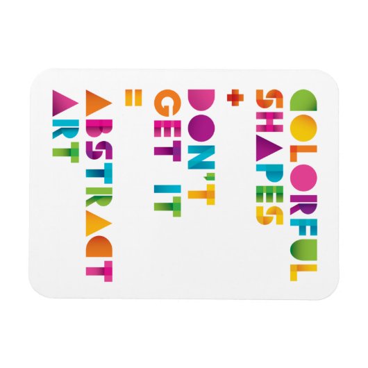 Magnet Flexible Art Abstrait (Horizontal)