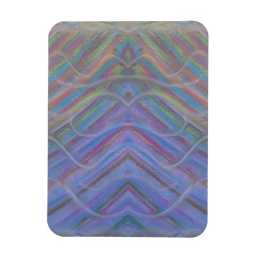 Magnet Flexible Art abstrait coloré unique P40M (Vertical)
