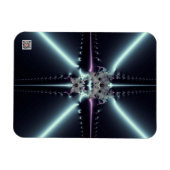 Magnet Flexible Art abstrait étoile bleue (Horizontal)