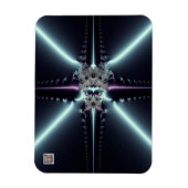 Magnet Flexible Art abstrait étoile bleue (Vertical)