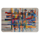 Magnet Flexible Art abstrait géométrique moderne (Horizontal)