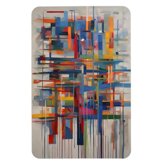 Magnet Flexible Art abstrait géométrique moderne (Vertical)