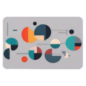 Magnet Flexible Art Abstrait géométrique moderne - Design minimali (Horizontal)