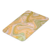 Magnet Flexible Art abstrait tourbillons jaune vert (Côté Gauche)