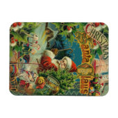 Magnet Flexible Art antique du Père Noël (Horizontal)