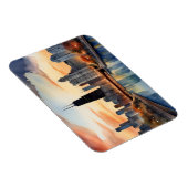 Magnet Flexible art aquarelle de Chicago (Côté Droit)