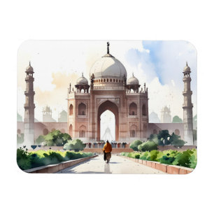 Magnet Flexible art aquarelle de Delhi