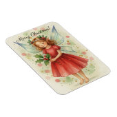Magnet Flexible Art aquarelle de fée de Noël  (Côté Droit)