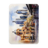 Magnet Flexible art aquarelle de Melbourne (Vertical)
