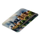 Magnet Flexible art aquarelle de Melbourne (Côté Gauche)