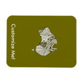 Magnet Flexible Art carte australien (Horizontal)