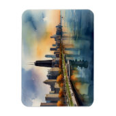 Magnet Flexible Art de Chicago (Vertical)
