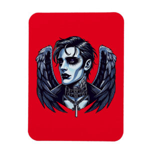 Magnet Flexible art de fantasy sombre d'ange d'homme gothique