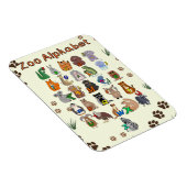 Magnet Flexible Art de l'alphabet animal pour enfants | Nu éducati (Côté Droit)