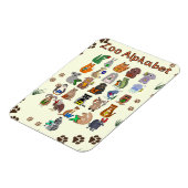 Magnet Flexible Art de l'alphabet animal pour enfants | Nu éducati (Côté Gauche)