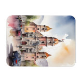 Magnet Flexible Art de l'aquarelle au Mexique (Horizontal)