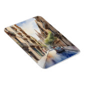 Magnet Flexible Art de l'aquarelle de Barcelone (Côté Droit)