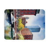 Magnet Flexible Art de l'aquarelle de Boston (Horizontal)