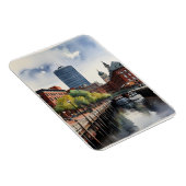 Magnet Flexible Art de l'aquarelle de Boston (Côté Droit)