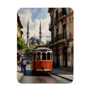 Magnet Flexible Art de l'aquarelle d'Istanbul