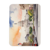 Magnet Flexible Art de l'aquarelle Washington DC (Vertical)