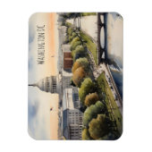 Magnet Flexible Art de l'aquarelle Washington DC (Vertical)