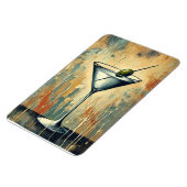 Magnet Flexible Art de martini en techniques mixtes du milieu du s (Côté Gauche)