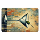 Magnet Flexible Art de martini en techniques mixtes du milieu du s (Horizontal)
