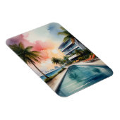 Magnet Flexible Art de Miami aquarelle (Côté Droit)