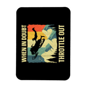 Magnet Flexible Art de motoneige cool pour hommes femmes enfants m